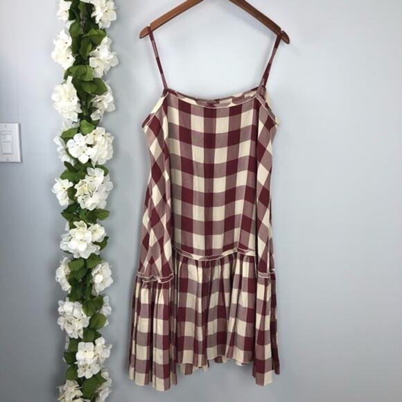 STELLA MCCARTNEY Drop Waist Check Dress Sz 12 - Picture 5 of 11